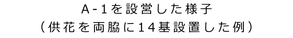 A-1を設営した様子