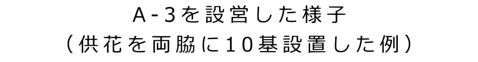 A-3を設営した様子