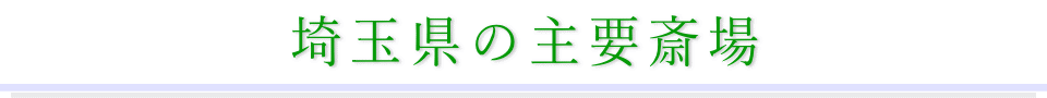 埼玉県の主要斎場