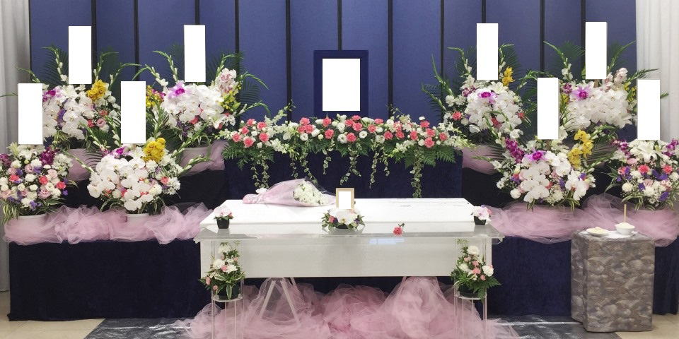 小さな花祭壇設営例